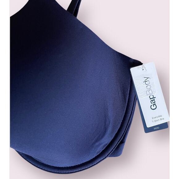 Gap Body Womens Everyday Essentials T-Shirt Bra Navy Blue Underwire 36DD NWT $42 - Picture 8 of 8